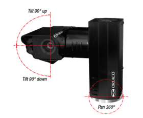 Flexible field of view and more details with PTZ camera.
