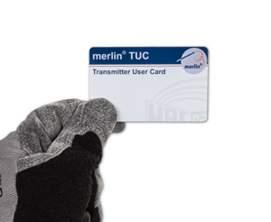 Transmitter user card to protect against unauthorized use of radio controls