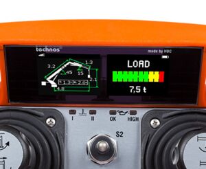 Feedback via two 1.77″ color TFT displays